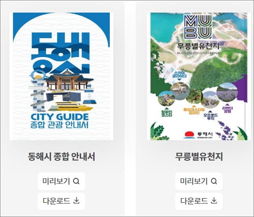 동해시 종합 안내서 미리보기